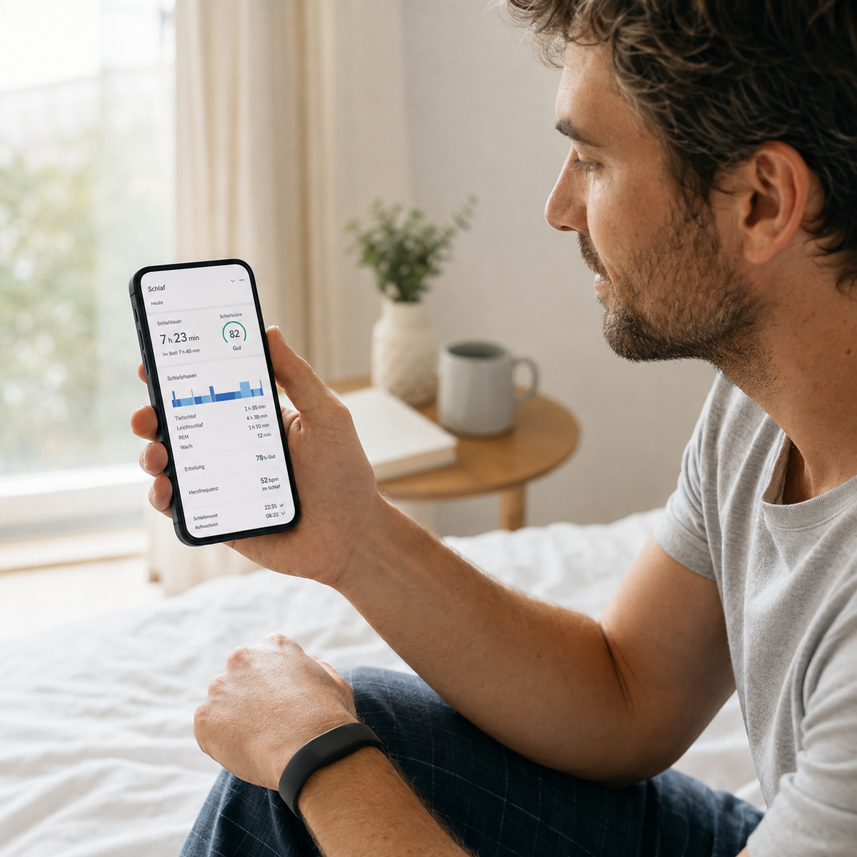 Schlaftracking mit Smartband: Was deine Nacht über deine Erholung verraten kann